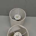 Bedside Table Lamp for Bedroom - 4 Way Dimmable Touch Lamp with USB and Type-C Charge Port,Small Wood Base Round Flaxen Fabric Shade Lamp Living Room,Bedroom Use (Yellow Base, 2Pack)