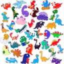 Giegxin 40 Pcs Dinosaur Enamel Pins Bulk Cute Cartoon Backpacks Pins Animals BroochTfor Backpacks Clothes Classroom Student Gifts