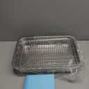 Stainless Steel Guinea Pig Litter Box with Raised Grid,Small Animal Litter Box for Rat,Rhinchilla,Ferret,Toilet Potty Training Pan for Cage (Medium)