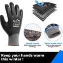 Waterproof Winter Work Gloves for Men and Women, Touchscreen, Freezer Gloves, Thermal Insulated, for Cold Weather