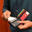 Rough Enough Clear ID Badge Holder Card Wallet with Lanyard 2 Pack Black Red, PVC, Water-Resistant, for Work Travel