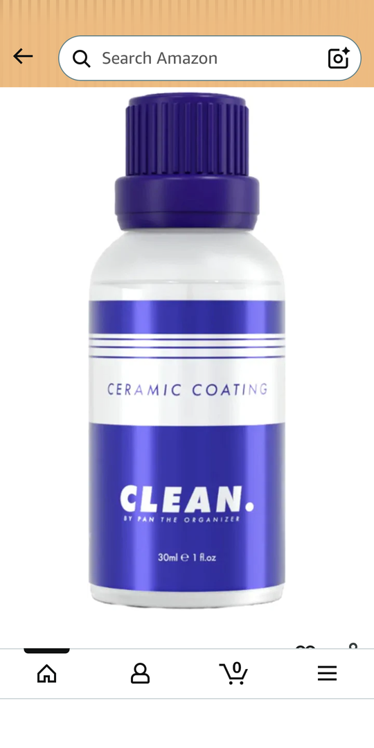 CLEAN. Ceramic Coating 8-Year – Ultra Premium Long-Term Car Protection, Extreme Hydrophobic, UV & Chemical Resistant, High Gloss Finish for Paint, Glass, Wheels, Trim, 30ml Covers 2 Cars