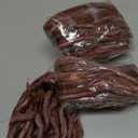 22 Inch Wool Double Ended Dreadlock Extensions,15 Strands DE Ends Mixed Brown Synthetic DE Dreads Thin Soft Fake Dreads Hippie Style Dreadlock for Women (New Mixed Brown)