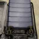 Sweetcrispy Luggage Spinner Wheels Lightweight Expandable Travel Hard Shell Suitcases with TSA Lock, Navy Blue, 3-PCS Set (20/24/28 inch)