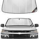 Pigenius Windshield Sun Shade for Chevrolet Corvette C6 2009-2013. Full Coverage Rearview Mirror Shade for Ultimate Protection