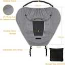 Stroller Sun Shade - UPF 50+ Universal Stroller UV Protection Cover for Baby with See Through, Waterproof Sun Cover for Stroller, Stroller Sunshade Extender, Joggers & Stroller Accessories for UV