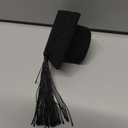 36 Pieces 2026 Mini Graduation Caps with Tassels Graduation Wine Bottle Toppers(Black Cap with Black Tassel)
