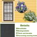 3PCS 16 Inch Half Round Planter Liners Fabric Plant Liners Half Circle Flower Basket Liners Replacement Felt Liner Coconut Liners Alternative for Wall Hanging Basket Planter