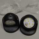 Motion Sensor Outdoor Lights - Outdoor Motion Sensor Light Battery Operated Wireless Spotlight Motion Detector Security Light Auto On Off for Sheltered Porch Stair Hallway Garage Wall Shed (2 Pack) (Black)