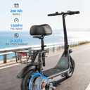 Gyroor Electric Scooter with Seat for Adults C1 450W Motor 20 Miles