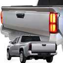 BGUCAR Taillight Protector Covers Custom Fit for Tacoma 2025 2024, Tail Lamp Shield Guard Covers for Tacoma Gen 4th - for Tacoma Accessories - Smoked Black - Peel and Stick Install - 2PCS