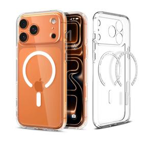 Spigen for iPhone 17 Pro Max Case, Ultra Hybrid MagFit TPU Covered Camera Control Anti-Yellowing Compatible with Magsafe - Clear