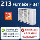 2 Pack 213 Replacement Air Filter, MERV 13,Actual Size: 20.47"x25.6"x3.94", Nominal Size: 20''x25''x4'', HVAC Furnace Filter, Compatible with AprilAire Models 1210, 1620, 2210, 2216, 3210, 4200
