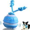 JWKPA Dog Toys, Interactive Dog Toys,Dog Ball Toy with Squeaky Birdsong Sound and Stimulation,Automatic Motion Activated Dog Toy,Indoor Outdoor Pet Exercise Toy for Small/Medium Dogs(Blue)