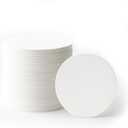 50 Pieces Solid Core White Chipboard Circles - Extra Thick 28pt White Circle Cardstock - Heavyweight Circle Cutouts For Scrapbooking, Crafts & Product Backing (8" Round)