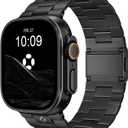 Titanium Watch Band Compatible with Apple Watch Ultra 3 & Ultra 2 1 49mm - 26mm Wide-Body Metal Apple Watch Ultra Band with Scratch Resistant DLC Coating for men - CRNS01 Business Series