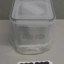 Dog Treat Storage Container Airtight for Countertop, Dog Treat Jar with Lid for Food Storage Organizer, 3 Pack Pet Food Holder for Kitchen with Scoops, Gift for Pet Owners