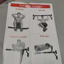 Pull Up Bar for Hallway or Doorway 6-piece Set with Two Attachable Resistance Bands/Handles, Training Manuals, No Screws Chin Up Bar, Max 680lbs, Width options: 27-37", 37-47"; 46-53"
