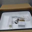 KINGWONG Vessel Sink for Bathroom 20 Inch Modern Rectangular Bathroom Vanity Sinks Above Counter White Ceramic Porcelain Countertop Basin Sink 20x13