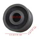 Front Wheel Metal Caster Replacement for 3T Horizontal Floor Jacks with 20mm Hole Steel Construction- 62mm
