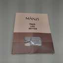 MANZI Sparkly Tights for Women, Metallic Shimmer, 50 Denier, Opaque, High Rise (Pack of 2) (Small-Medium, Silver)