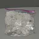 Boao White 24 Pieces Poinsettia Flower Christmas Glitter Artificial Poinsettia with Clips Christmas Tree Ornament Decorations for DIY Xmas Wreath Holiday Home Party Decor, 3/4/6 Inches