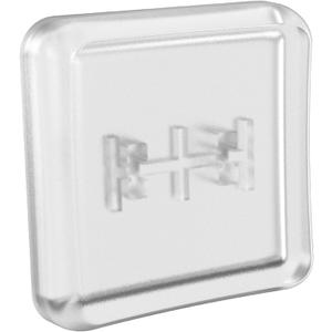 Low Profile PBT Keycaps for Mechanical Keyboard, Frosted Transparent White, 40-Piece 1U Set