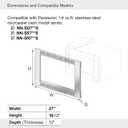 Panasonic 27 Microwave Trim Kit for Panasonic 1.6 cu ft Microwave Ovens NN-TK722SS (Stainless Steel)