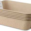 Amazon Basics Disposable Cat Litter Box, Multi-Use Travel & Home Box, 6-Pack, Large 36.5cm x 46cm