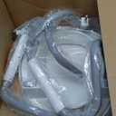 Bemis Assurance 3" Raised Toilet Seat with Handles, Made in USA, Clean Shield Guard, Secure Hinges, Elongated, White (Elongated)