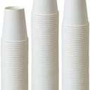 Paper Cups, 100 Count 8 Oz Coffee Cups, 8 Oz Paper Cups White Water Cups, 100 Count (Pack of 1)
