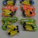 6 Pack Mini Foam Dart-Firing Blasters Micro Toy Guns with 36 Darts - Multi Pack Nerf Compatible Bulk Party Favors Supplies for Kids
