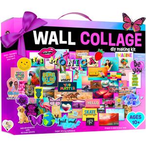Wall Collage Kit for Teen & Tween Girls - Teenage Girl Room Decor 10 11 12 13 14 15 16 Year Old Girl Gifts  1000+ Piece DIY Crafts Kit 10-16 Years - Birthday Gifts for Teen Girls Trendy Stuff Ideas