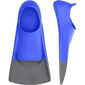 Swim Fins, Kids Swim Training Fins for Lap Swimming, Travel Size Flippers with Mesh Bag, Silicone Swimming Fins for Kids Teens Adults Women Men Size L 39-41