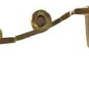 Renovators Supply Manufacturing 3 In Brass H Cabinet Hinge 1/4 In Offset With Hardware Rust Resistant Brass Flush Mount Hinge For Kitchen Cabinets Pack Of 2