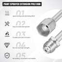 5 Pieces Airless Paint Sprayer Tip Extension Pole Extension Rod for Airless Painting Spray Gun with Red Guard (40,29.95,20,12,7.8 Inches)