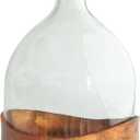 Creative Co-Op Decorative Glass Cloche with Metal Tray, Clear and Copper