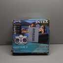 Intex 58837EP River Run 2 Inflatable Floating Lounge: Comfortable Backrests  Built-in Cup Holders  Cooler with Lid  2 Person  440lb Weight Capacity (Blue)