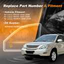 Front Left Driver Side Power Window Switch for Lexus RX330 2005-2006 for Lexus RX350 2007-2009 Window Control Switch No.8404048140/840400E011 Black
