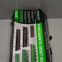 Magnetic Socket Organizer Set, 6-piece 1/4", 3/8", 1/2" SAE & Metric Sockets Holder, Drive Socket Trays, Storage Tool Box, Holding 143 Slots, Soft Rubber Covering Black Green Tools