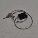 Cable Lock with 3 Keys | L 3.28ft(1m),D 1/6in(4mm) Adjustable Steel Cable Padlock | Aluminum Locks for Bikes, Gate, Lockers & Outdoor Gear | Weatherproof & Black