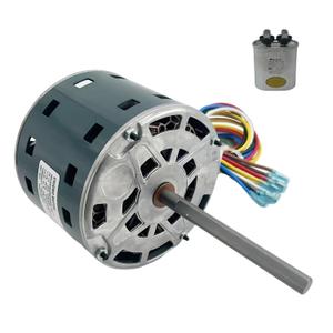 5KCP39GGZ183S Blower Motor 1/3 HP, 1 Ph, 60 Hz, 115 V, 1075 RPM, 4 Speed, 48 Frame, Replacement Carrier 5KCP39GGS335S, Genteq 3S044, Bryant Payne HC41AE117 Furnace Includes Capacitor