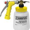 Chapin G364D Made in The USA 32 Ounce Professional Lawn and Garden Hose-End Sprayer with 16 Mixing Rations on The Metering Dial, Built-in Anti-Siphon, Translucent White