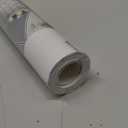 VELIMAX White Blackout Window Film, 100% Light Blocking Window Cover, Opaque Vinyl Cling, Privacy Film for Glass, Sun Blocking Films Non Adhesive, 17.7in x 78.7in