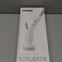 Electric Spin Scrubber, Cordless Cleaning Brush with 8 Brush Heads, IPX7 Waterproof LED Display, Adjustable Extension Handle Shower Scrubber for Bathroom Floor Tub Tile (White & Black)