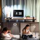 Woputne Desk Lamp Clip Light, 10 Dimmable Brightness 3 Light Modes Reading Light, Clamp Bedside Lamp for Painting, Craft, Study (Black)