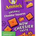 Annie's Organic Cheddar Squares, Baked Cracker Snacks, 7.5 oz, BBD: 22/12/26