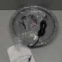 Daoeny Heated Bird Bath for Deck Railing, Upgraded 100W Heated Bird Baths for Outdoors Thermostat Control, Heated Bird Bath for Outside Winter Garden Yard Patio Decor (Grey)