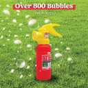 JOYIN Automatic Bubble Maker Fire Extinguisher Bubble Blower Machine with Solution (230 ml) for Kids, Indoor and Outdoor Play, Summer Themed Party and Birthday Gift