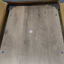 AMHANCIBLE C Shaped End Table with Charging Station, TV Tray Set of 2, Couch Tables with Storage Bag, Slide Under Sofa Side Table with USB Ports and Outlets for Living Room, Grey HET04CGY